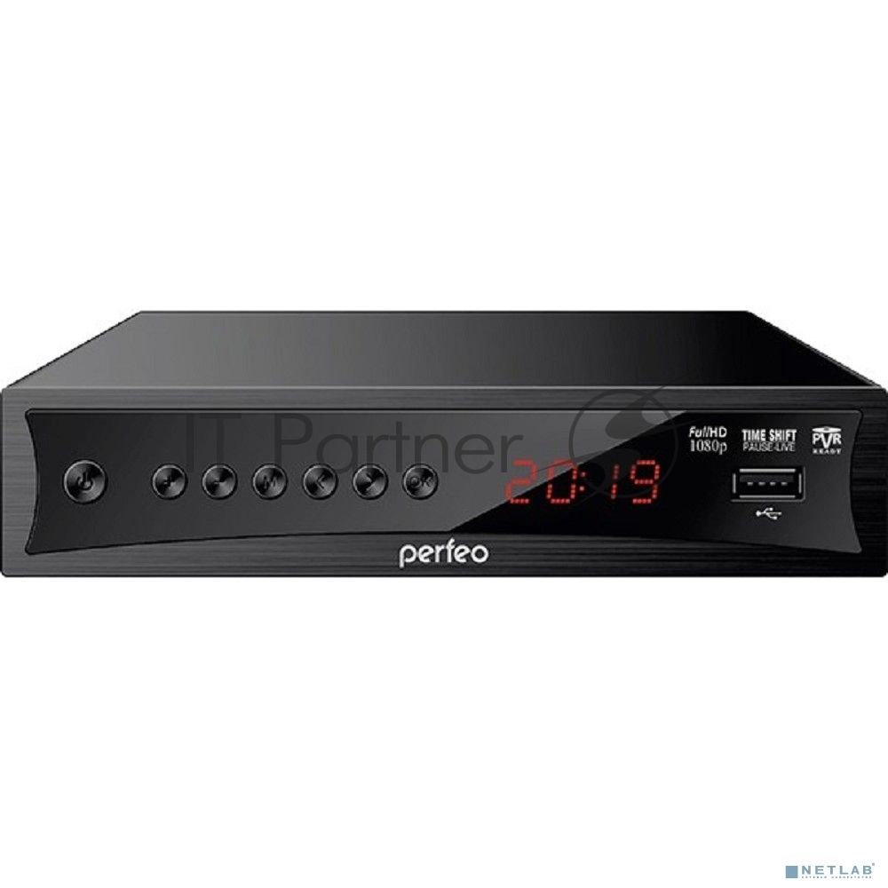 Приставка Perfeo (PF-A4413) CONSUL DVB-T2/C для цифр.TV, Wi-Fi, IPTV, HDMI, 2 USB, DolbyDigital, пульт ДУ