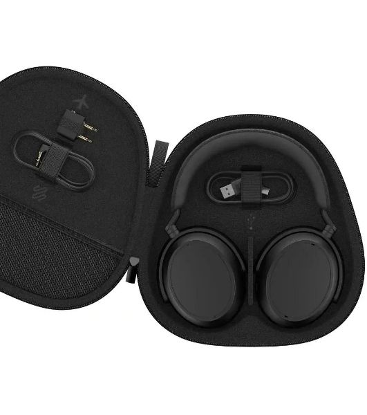 Беспроводные/проводные наушники Sennheiser Momentum 4 Wireless черный, полноразмерные, Bluetooth + Jack 3.5 мм, активное шумоподавление, до 60 ч