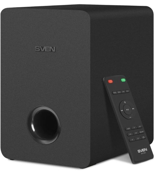 Саундбар SVEN SB-2150A черный (2 x 40W, Bluetooth сабвуфер 100W, пульт ДУ, LED-дисплей, HDMI, USB)