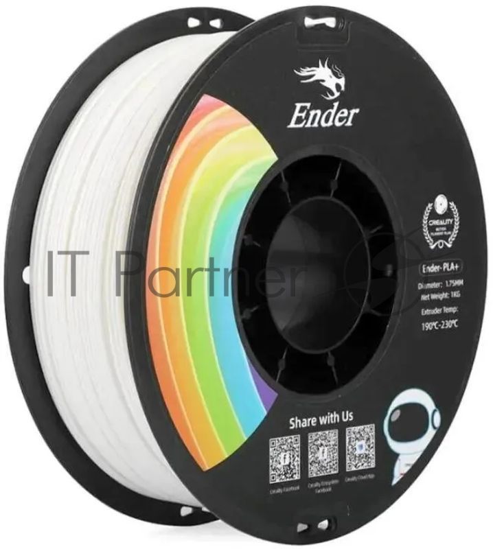 Пластик для принтера 3D Creality 3301010305 PLA d1.75мм 1кг 1цв. белый