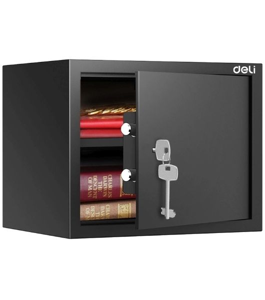 Сейф Deli Srock ET563 300x380x300мм ключевой