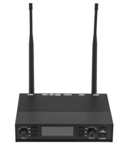 Микрофонная радиосистема Axelvox DX800FK UHF 650 - 758 MHz, подавитель обратной связи, цифровая модуляция, LCD дисплей, DSP, ручной микрофон - 2 шт.