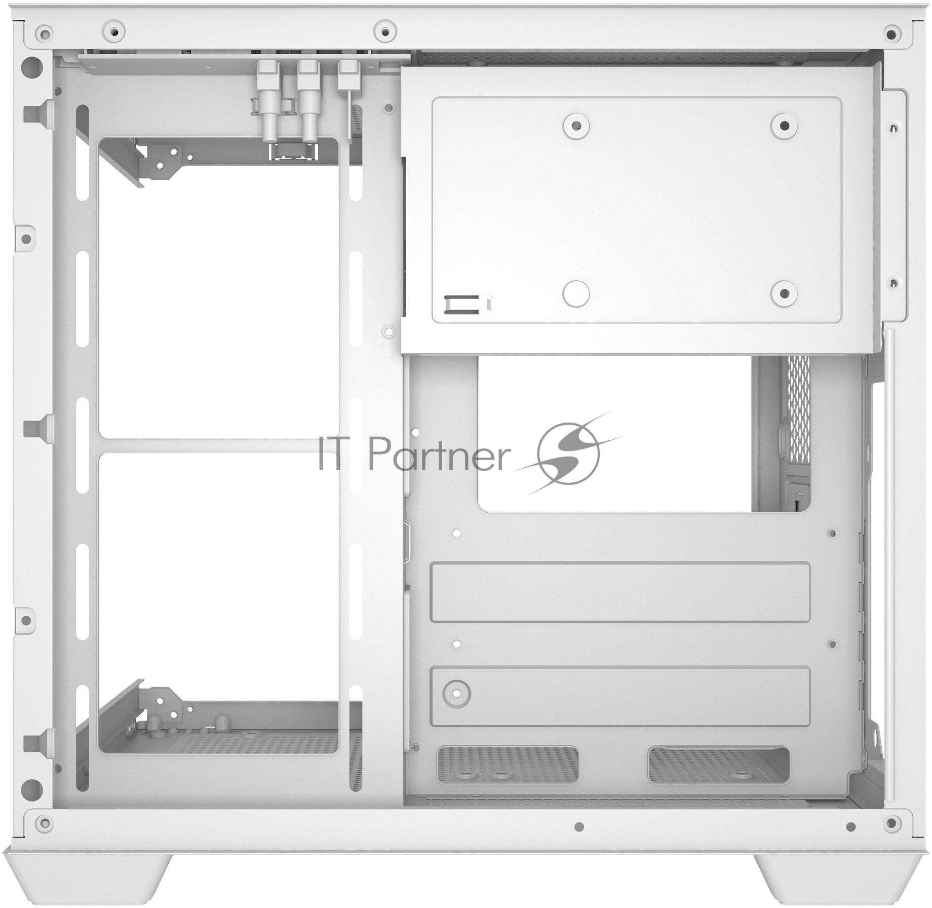 Компьютерный корпус Bloody CC-121 белый без БП mATX 7x120мм 1xUSB2.0 1xUSB3.0 audio