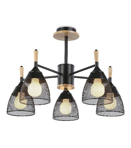Светильник Ambrella light TR8015/5 BK черный E27*5 max 40W D600*385