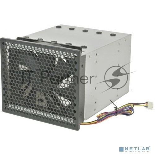 Переходник Procase 3*5.25" в 4*3.5" с антивибрационным креплением, PWM 4pin, 2800 rpm [5T3-3T4-V3-FAN]