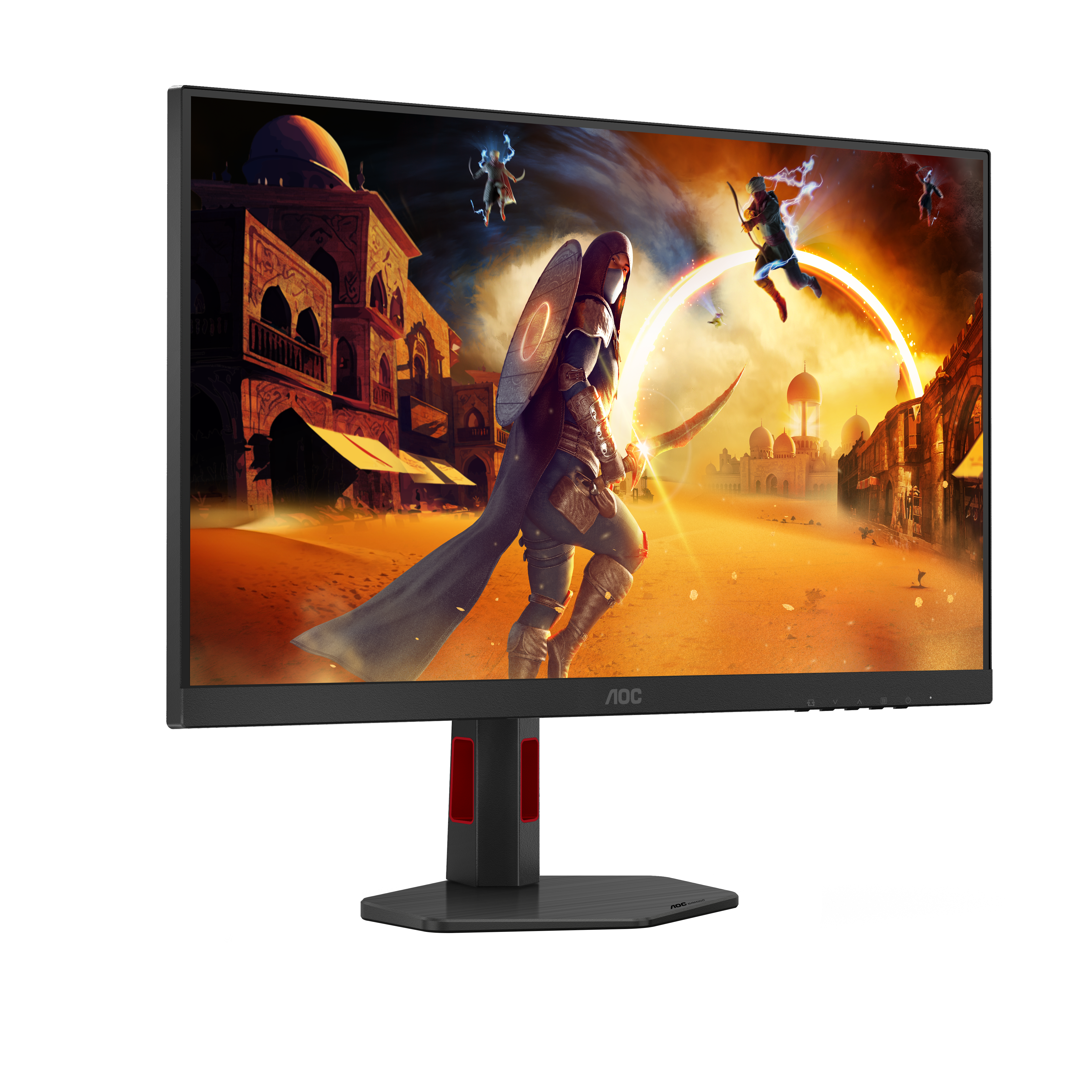 Монитор 27" AOC Q27G4SRU IPS 2560x1440, 320 Гц, 0.5 мс, 16:9, 400 кд/м², 2xHDMI 2.1, DP 1.4, 3.5 Jack, USB Hub (4x USB-A), динамики (2x2 Вт), HDR10, Adaptive-Sync, черный