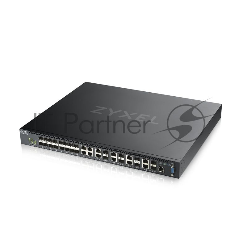 Коммутатор Zyxel XS3800-28 L2+ switch, 4xRJ-45: 1/2.5/5/10G, 8xCombo (SFP: 1/10G, RJ-45: 1/2.5/5/10G), 16xSFP +