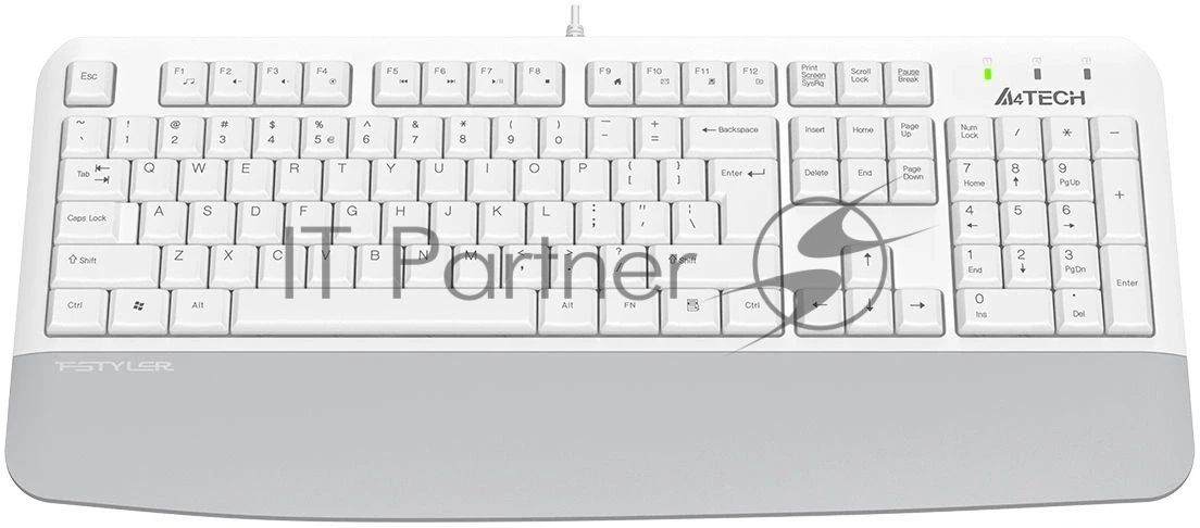 Клавиатура A4Tech Fstyler FK20 проводная, USB Type-A, белый