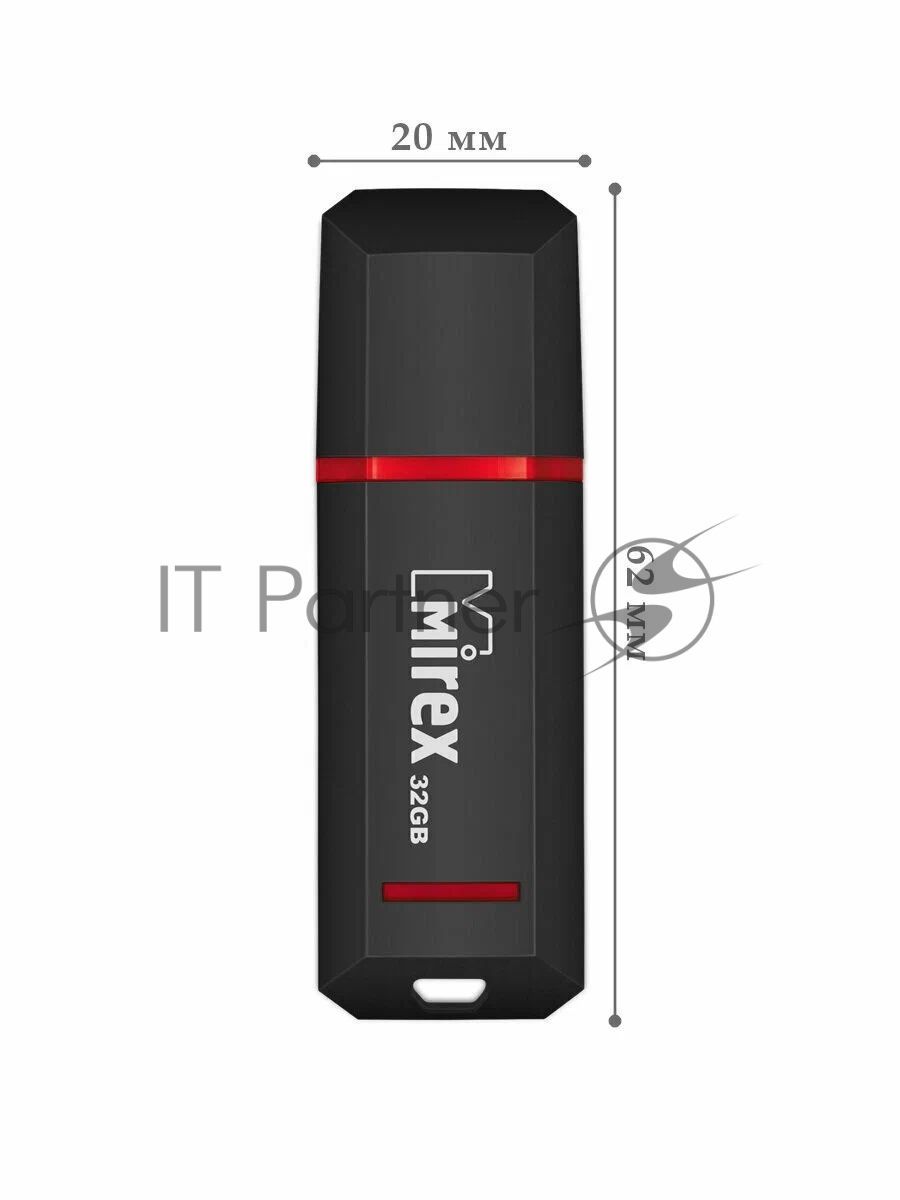 Флешка USB R/W R/W 32GB Mirex Knight, USB 2.0, черный