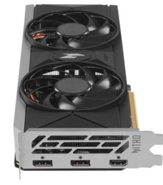 Видеокарта Acer AMD Radeon RX 9060 XT Nitro OC, 8 GB GDDR6, 128 bit, 2xDisplayPort, HDMI, GPU 1800 MHz