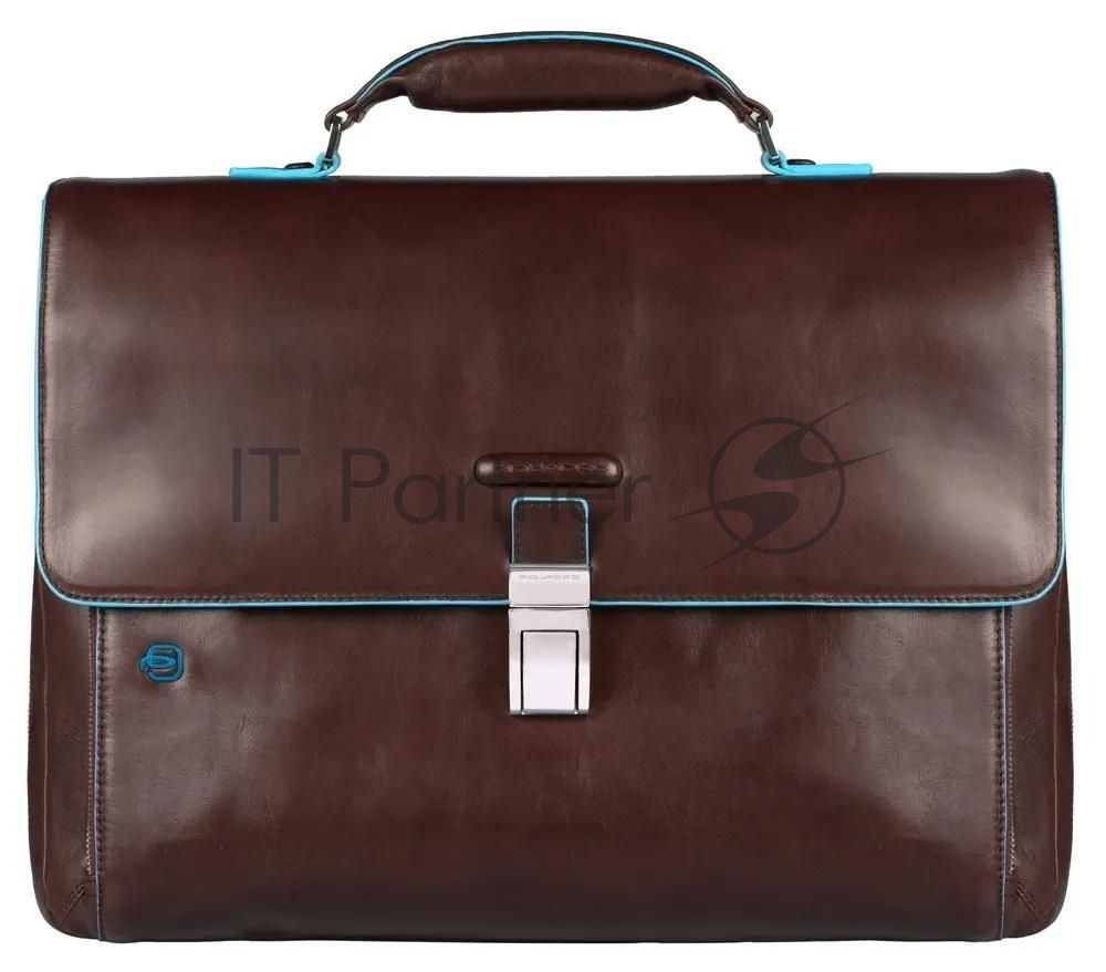 Портфель Piquadro Blue Square CA3111B2/MO, коричневый, натур.кожа/нейлон