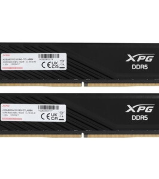Оперативная память ADATA Lancer Blade, DDR5, 32GB (2x16GB), 6000 MHz, CL48, с радиатором, чёрный