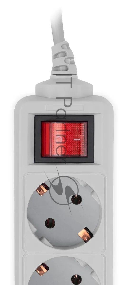 Сетевой фильтр PC Pet AP01006-3-GR 3 м, 5 розеток, серый