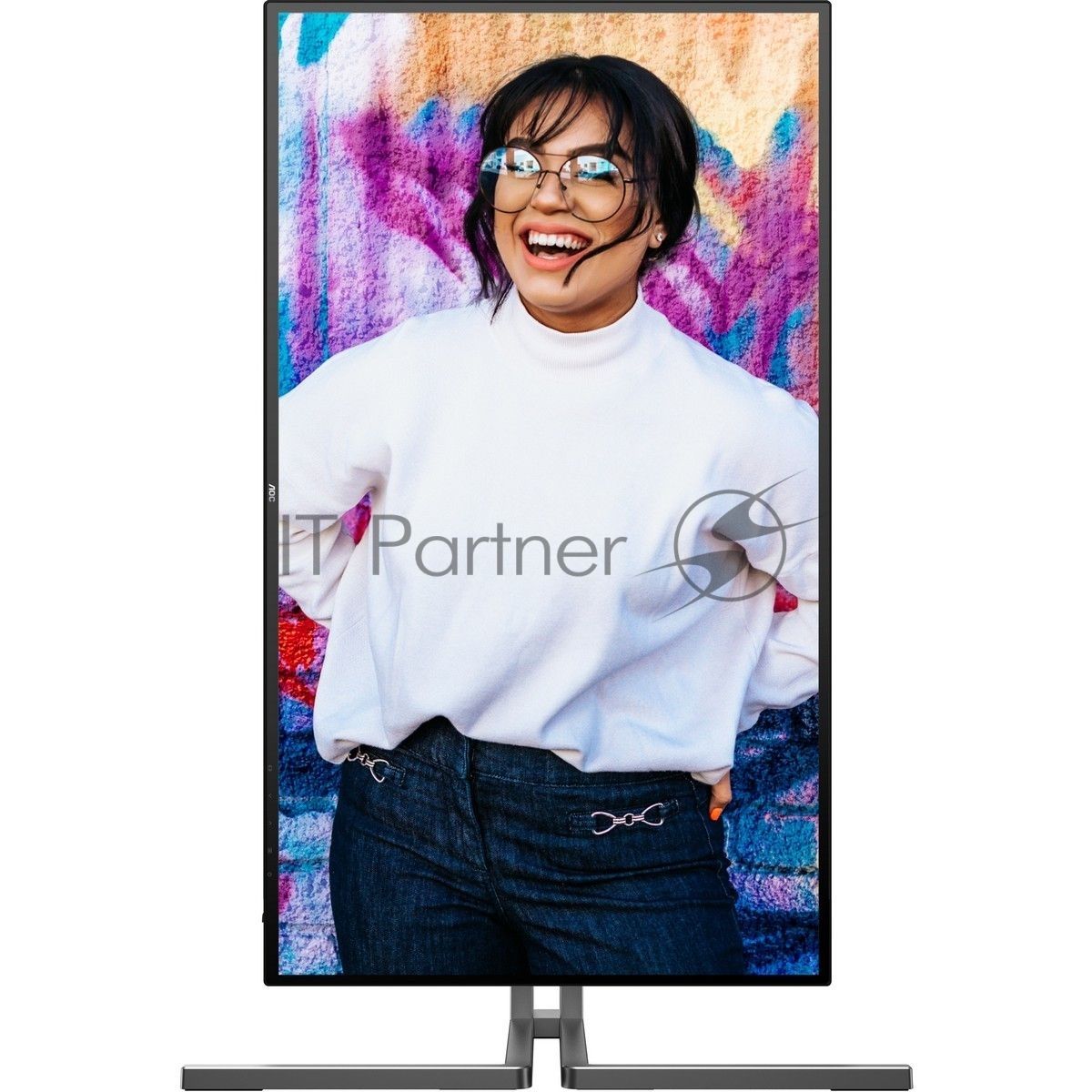 Монитор 27" AOC U27U3CV Nano IPS 3840x2160, 60 Гц (75 Гц макс.), 4 мс, 16:9, 400 кд/м², 2×HDMI 2.0, DP 1.4, USB-C (96 Вт PD), USB Hub (4×USB 3.2 Gen2 + 1×USB-C), RJ-45, 3.5 Jack, динамики (2×3 Вт), DisplayHDR 400, Adaptive-Sync, KVM, черный