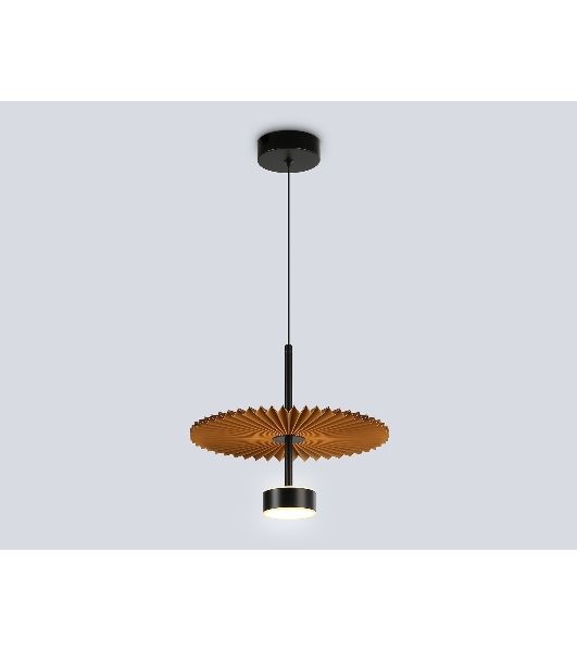 Светильник Ambrella light LH72607 BK/CF черный/кофе 6W 3000K D300*260-1770