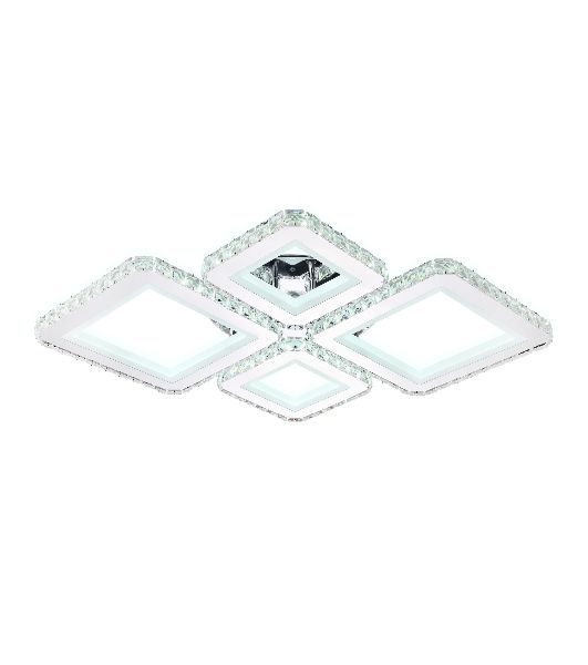 Потолочный светодиодный светильник Ambrella light FA1726/4 CH хром 3000K/4200K/6400K 108W 690*550*100 (ПДУ РАДИО 2.4G)