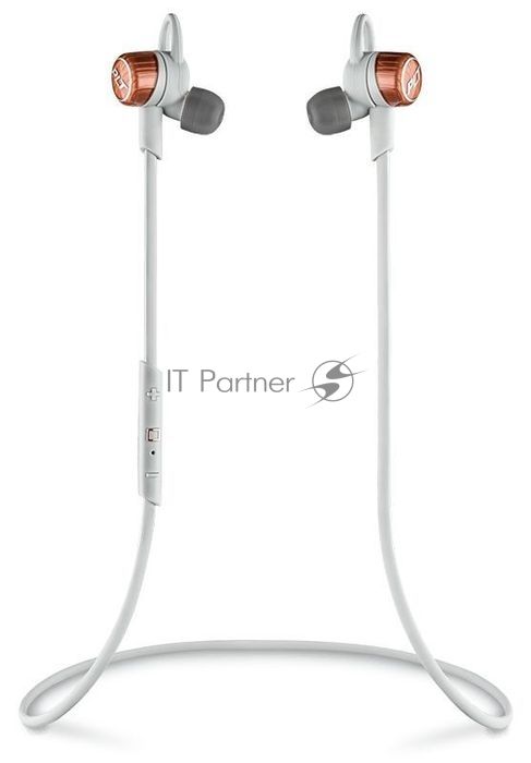 Гарнитура PLANTRONICS BackBeat Go 3 вкладыши, белый/оранжевый, беспроводные bluetooth
