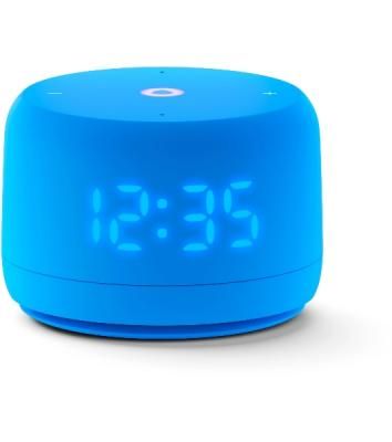 Умная колонка Яндекс Станция Лайт 2 LED, 6Вт, с экраном, 1 динамик, часы, Алиса, BT5.0, Wi-Fi, синий