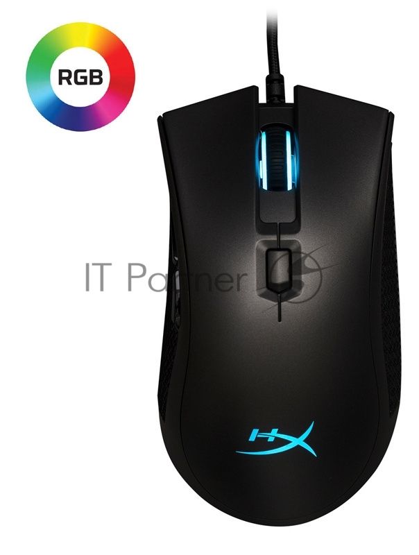 Игровая мышь HyperX Pulsefire Pro (6 кнопок, 16000 dpi, USB, RGB подсветка, HX-MC003B)