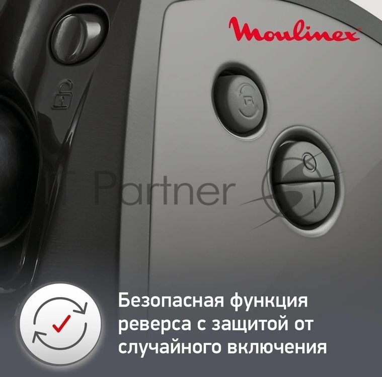 Мясорубка электрическая Moulinex ME682832 черный, 2000 Вт, 2.6 кг/мин, реверс, защита от перегрузки, насадки - 4