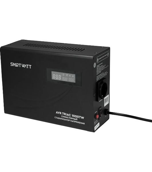 Стабилизатор напряжения Smartwatt AVR Triac 1000TW 1000ВА черный
