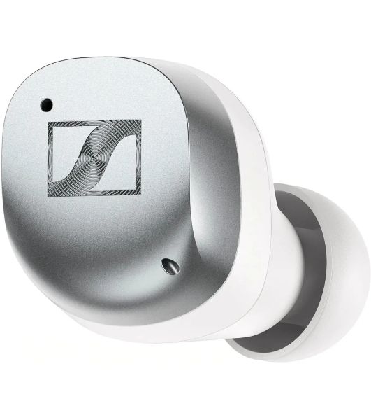 Наушники TWS Sennheiser Momentum True Wireless 4 серебристый/белый, внутриканальные, Bluetooth, активное шумоподавление, до 7.5 ч