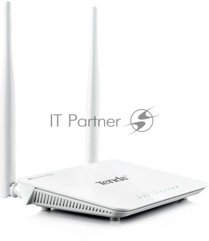 Сетевое оборудование TENDA F300 маршрутизатор 802.11n, до300Мбит/с, 2T2R, LAN: 4х10/100Мбит/с, WAN: 1х10/100Мбит/c, 2 внешние антенны 5дБи.