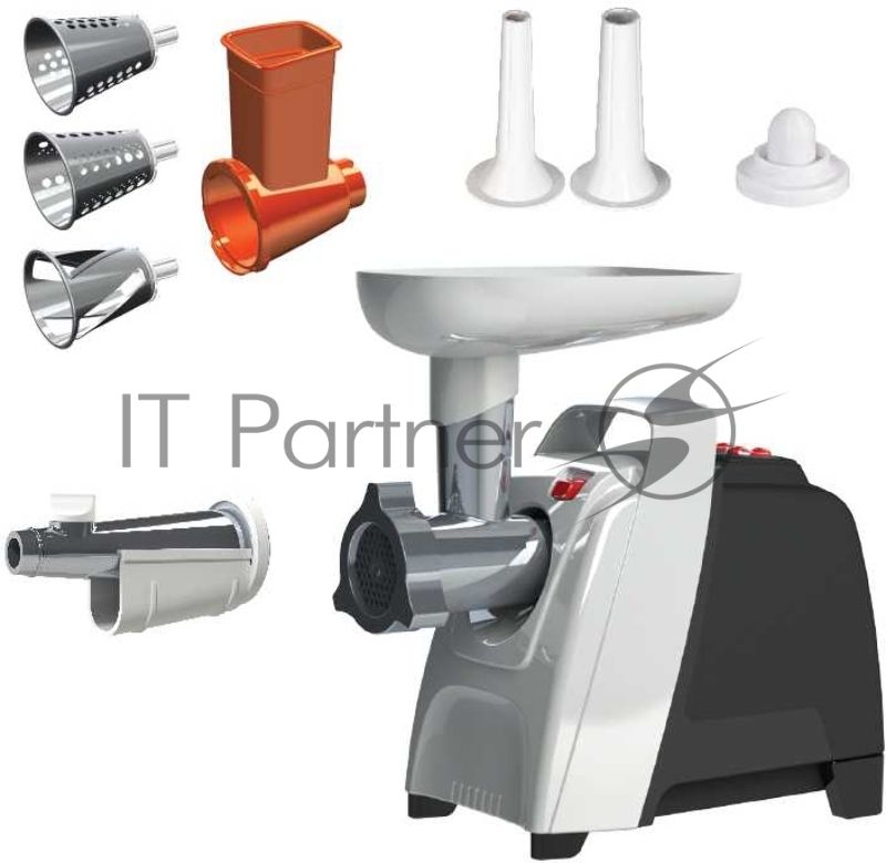 Мясорубка электрическая Аксион М61.02 Черно-серебристый мощность 2000 Вт