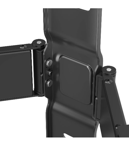 Кронштейн для телевизора Hyundai SL-F1 черный 43"-90" макс.50кг настенный поворотно-выдвижной и наклонный