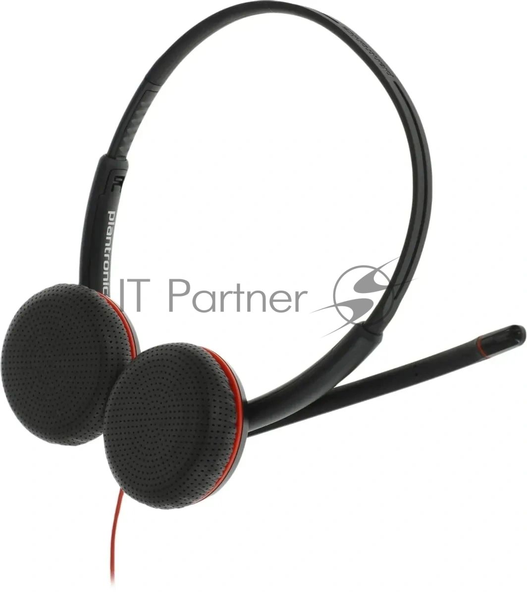 Гарнитура Plantronics Poly Blackwire 3225 чёрный, проводная, USB