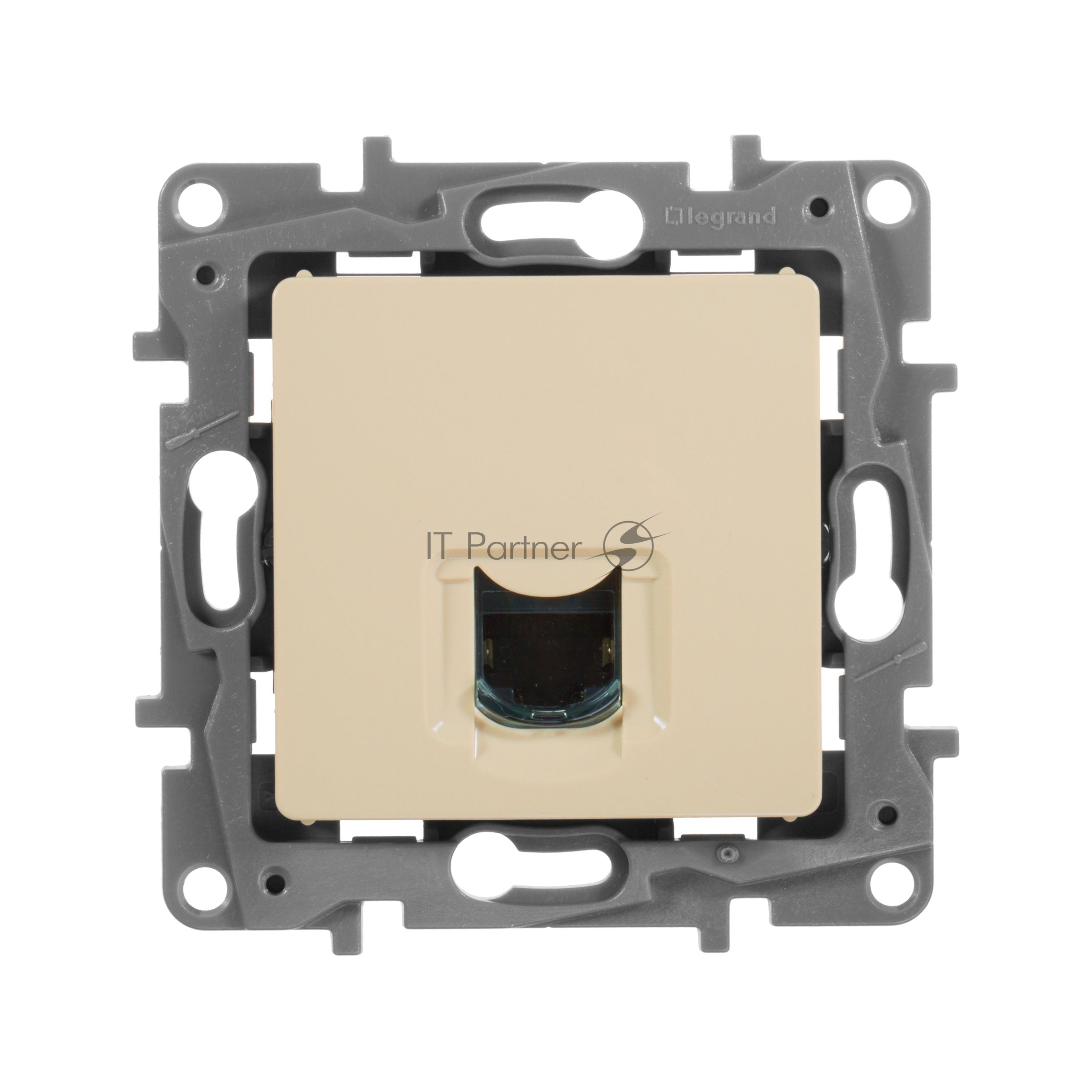 Розетка RJ45 кат.6 UTP, сл. кость ETIKA