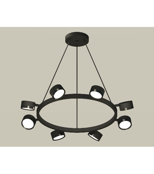Светильник Ambrella light XB9198150/8 SBK/PBK черный песок/черный полированный GX53 (C9198, N8113)