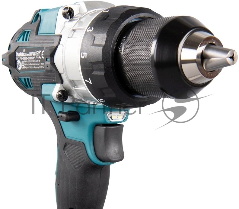 Дрель-шуруповерт Makita DDF486RTJ, 18 В, 5 Ач, 130 Нм, бесщеточный