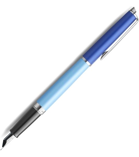 Ручка перьевая Waterman Hemisphere Colour Blocking (2179924) Blue CT, сталь нержавеющая, F, подарочная коробка