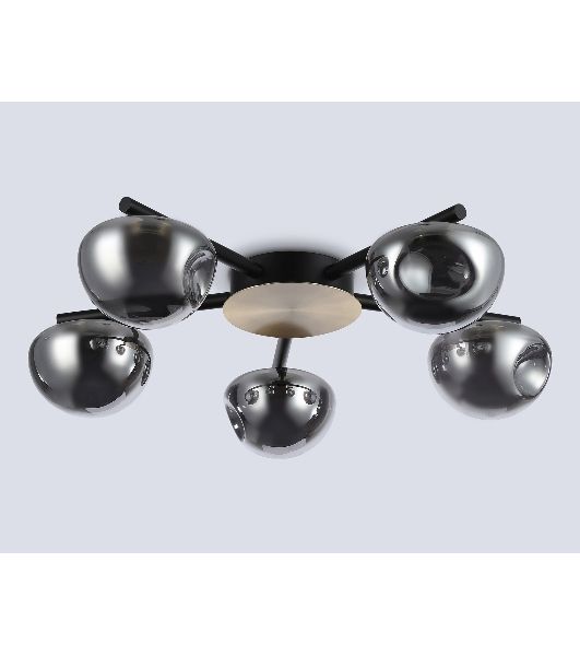 Светильник Ambrella light LH12009/5 BK/GD/SM черный/золото/дымчатый 30W 3000K D790*180