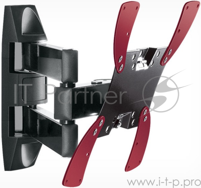 Кронштейн для телевизора Holder LCDS-5066 черный 22"-42" макс.30кг настенный поворот и наклон