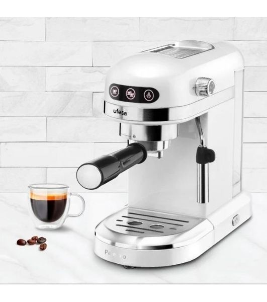 Кофеварка рожковая Ufesa PALERMO WHITE белый, исп. кофе - молотый, 1.5 л, 1350 Вт, 20 бар