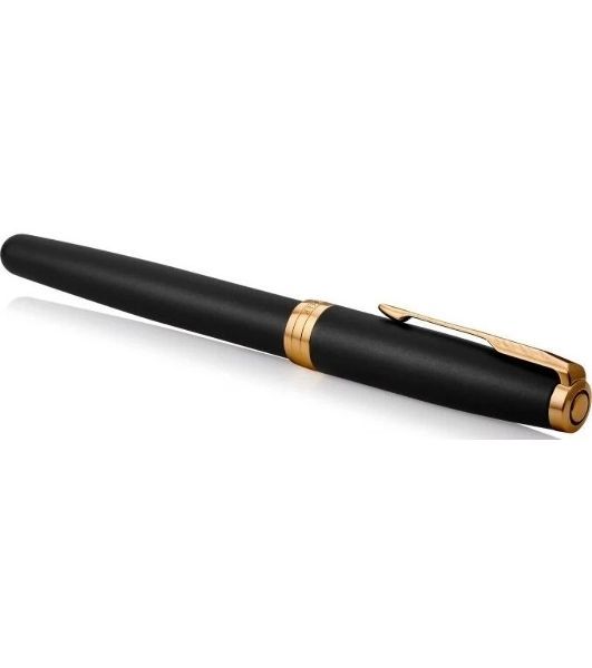 Ручка перьевая Parker Sonnet Core F528 (CW1931516) Matte Black GT F сталь нержавеющая, подарочная коробка