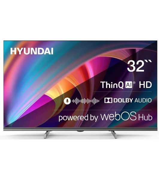 Телевизор Hyundai 32" H-LED32BS5100 черный/серый LED HD 60Hz WebOS 1.5GB/8GB