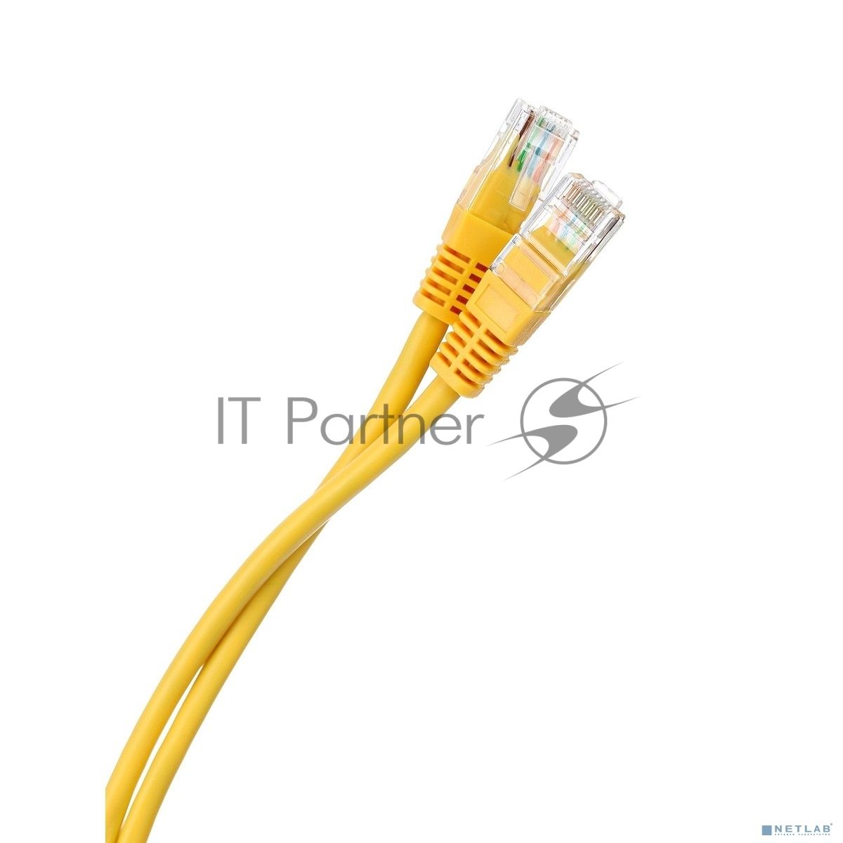 Патчкорд литой "Aopen" UTP кат.5е 10м желтый