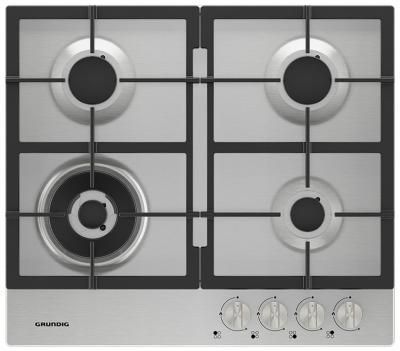 Газовая варочная поверхность Grundig GIGA6234250X, 4 конфорки, нержавеющая сталь, 7800 Вт