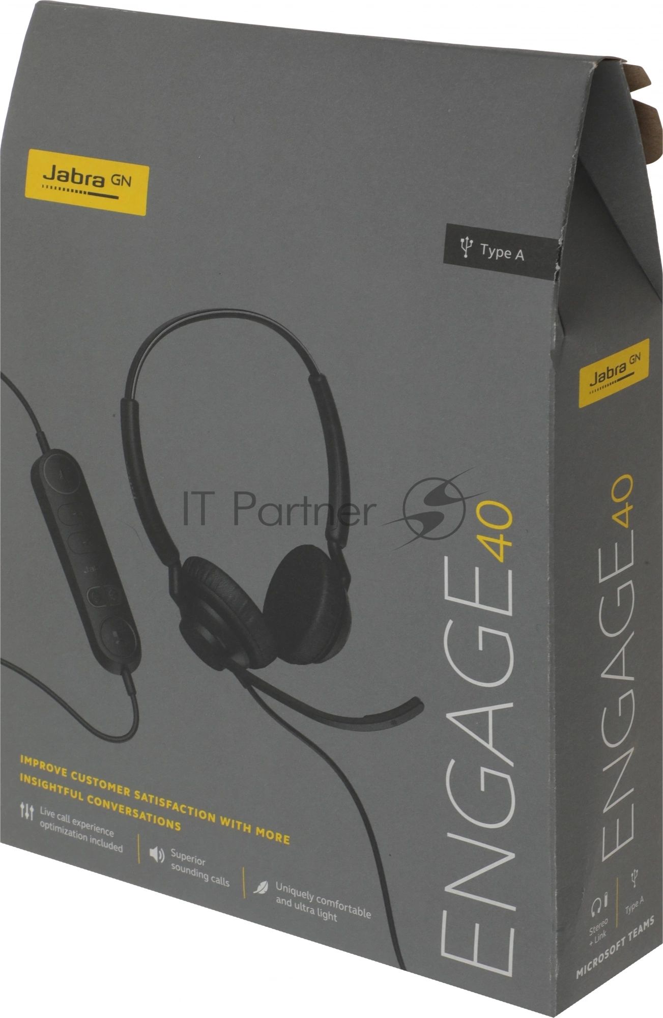 Гарнитура Jabra Engage 40 чёрный, проводная
