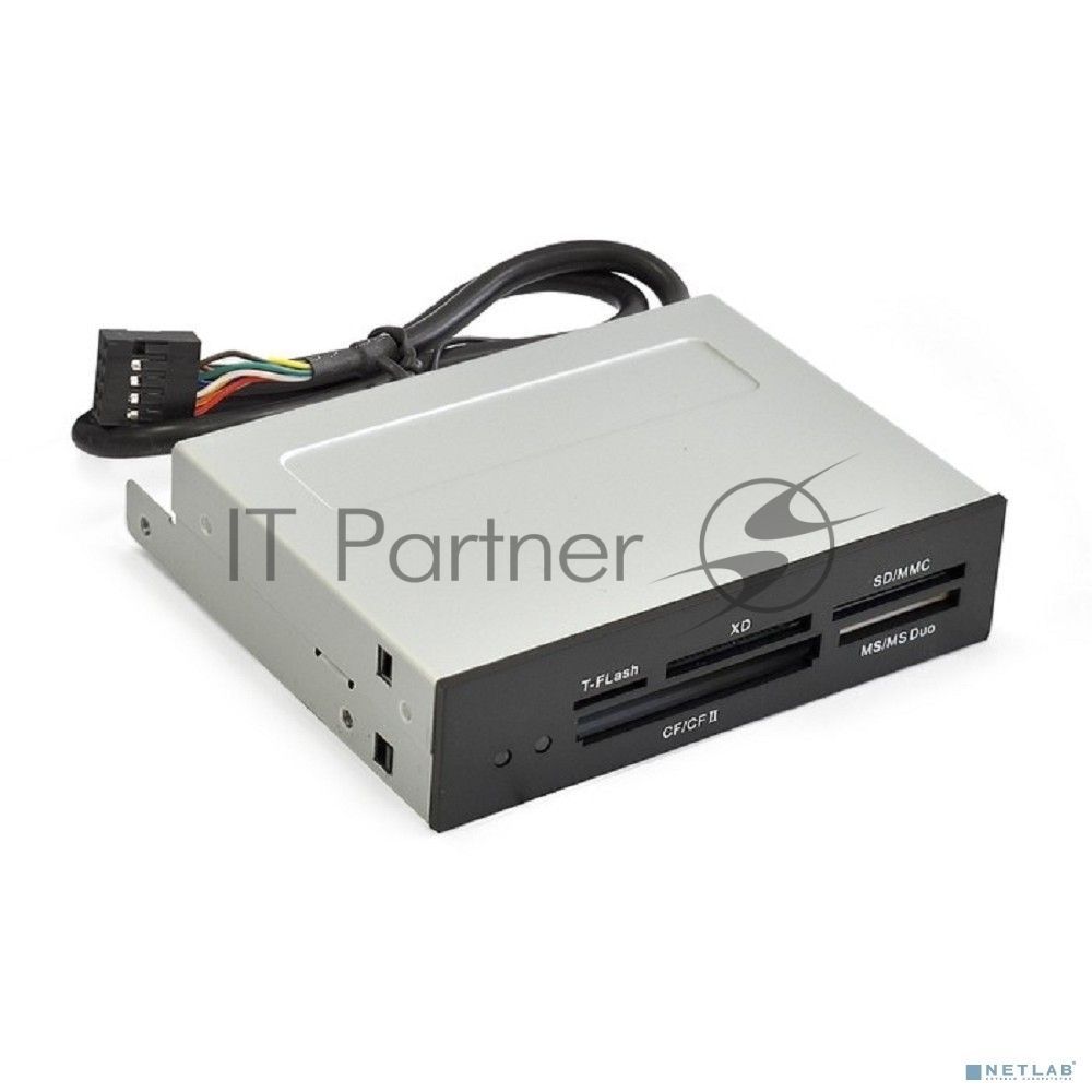 Кард-ридер ExeGate CR-415/черный/CF/SD/MMC/MS/MS Duo/MS Pro/T-Flash/USB 2.0/металл