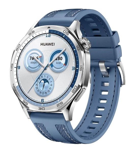 Умные часы Huawei Watch GT 5, 1.43" AMOLED, Bluetooth, NFC, GPS, IP69K, синий