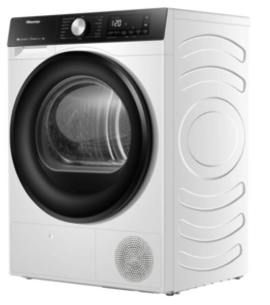 Сушильная машина Hisense DH3S702UWDE белый, 7 кг, сушка - конденсационная, программ - 16, 59.5 x 84.5 x 54 см