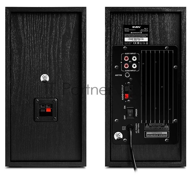 Акустическая система 2.0 SVEN MC-10, чёрный, мощность 2x25Вт (RMS), FM-тюнер, USB/microSD, дисплей, пульт ДУ, Bluetooth SVEN MC-10, чёрный, акустическая система 2.0, мощность 2x25Вт (RMS), FM-тюнер, USB/microSD, дисплей, пульт ДУ, Bluetooth