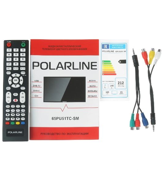Телевизор PolarLine 65" 65PU51TC-SM черный LED UHD 60Hz Smart TV