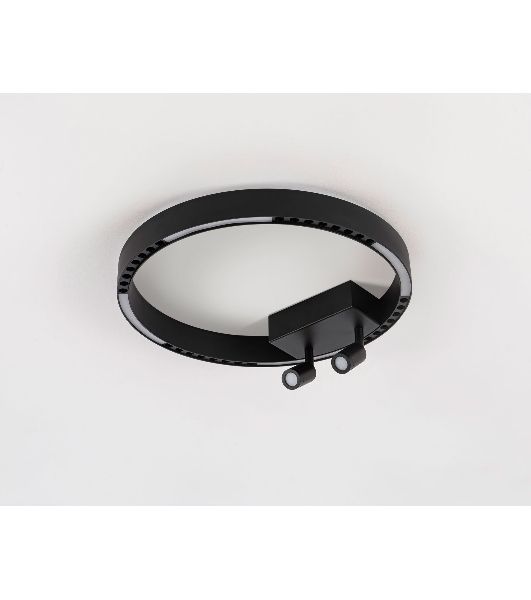 Потолочный светодиодный светильник Ambrella light FL5806/1+2 BK черный 25W 3000K/4200K/6400K D400*95 (без ПДУ)