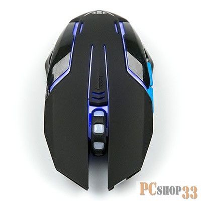 Мышь беспроводная Nakatomi MROG-20UR черный, 2400 dpi, радиоканал, USB, кнопки - 6