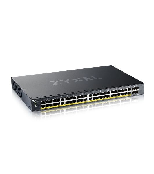 Коммутатор XGS1935-52HP, 52 Port Smart Managed PoE Switch, 48x Gigabit PoE and 4x 10G SFP+, hybrid mode, standalone or NebulaFlex Cloud, 375 Watt PoE